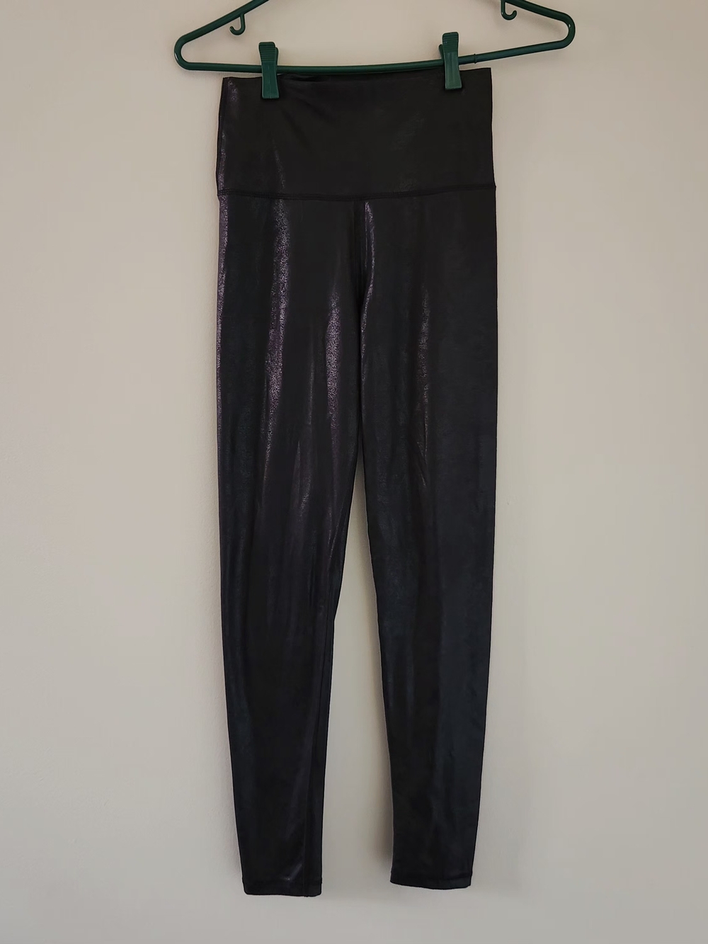 Aerie Shiny Black High-Waist Leggings